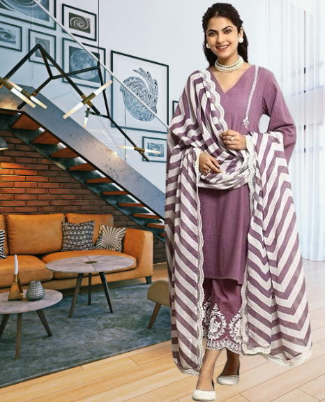 360 Bharat Embroidered Kurta & Pant